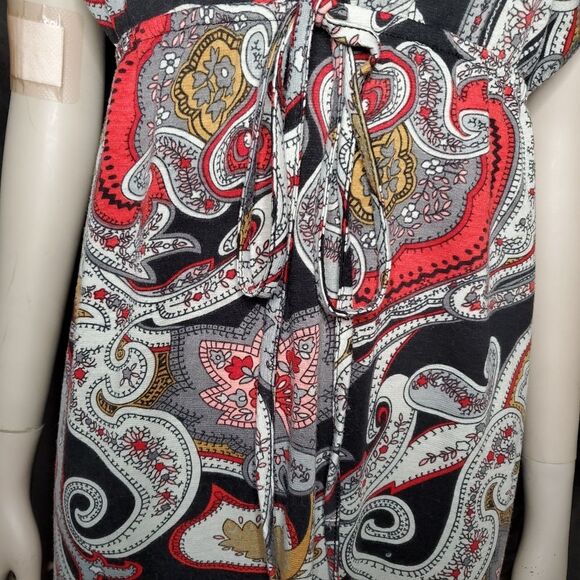 Multi-Color V-Neck Dress - Picture 4 of 6